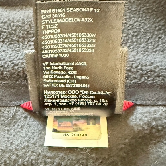 The North Face Men’s Polartec Classic Full Zip Black Fleece Jacket Men’s XL - Picture 9 of 12